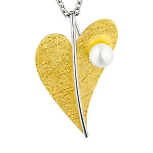 �y���������z�W���G���[�E�A�N�Z�T���[ �Z���I�f�U�C���~�����[�g���S�[���f���p�[���X�e�����X�X�`�[���n�[�g�y���_���gserio design ciondolo an209 cuore in acciaio inox con perla 35 mm dorato