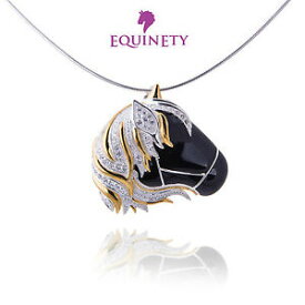 【送料無料】ジュエリー・アクセサリー エクイネティシルバースターリングネックレスバレンタインデーequinety glitzy nero argento sterling cavallo collana equestre san valentino regalo