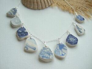 yzWG[EANZT[ V[Z~bNt[lbNXfcollana blu mare ceramica a fiori e modelli di salice blu 18