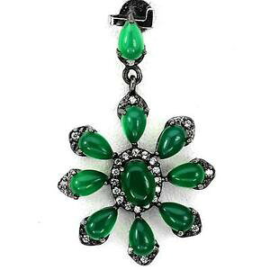 yzWG[EANZT[ yfeBtAx`A[WFgWGm[`F[pendentif aventurine argent 925 rhodie noir chaine