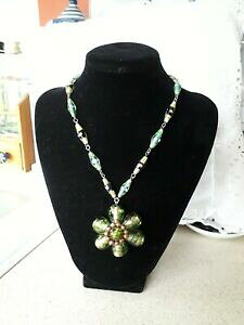 �y���������z�W���G���[�E�A�N�Z�T���[ �o�g���[�E�B���\�������v���[�N�O���[���l�b�N���Xbutler amp; wilson collana lampwork verde