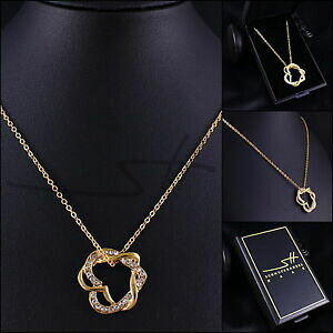yzWG[EANZT[ `F[y_gn[gZbgS[hXtXL[RNX^P[Xcatena pendente amp; cuore, set regalo donna, oro, swarovski R cristalli, in astuccio