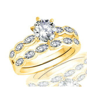 yzWG[EANZT[ S[hbLCG[EhVgVo[x[18k placcato oro giallo rotondo fidanzamento matrimonio navetta lunetta argento