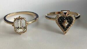 yzWG[EANZT[ XtXL[OZbgTCYswarovski anello 2er set dmulgos misura 55 nuovo ovp mib 5494018