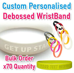 yzWG[EANZT[ JX^JX^VR[G{XhuXbgpersonalizzata personalizzato bracciale silicone in rilievo 2mm x70crea il tuo