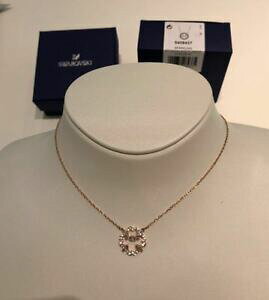 yzWG[EANZT[ XtXL[Xp[NO_Xt[lbNXzCg[YS[hbLswarovski frizzante danza collana di fiori, bianco, placcatura in oro rosa 540843