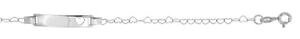 yzWG[EANZT[ v[gACfguXbgVo[X^[Oident bracciale con placca incisa cuore 925 argento sterling incl gravur 19cm
