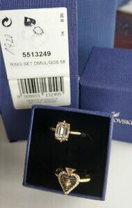 yzWG[EANZT[ XtXL[OZbgTCYswarovski anello 2er set dmulgos misura 58 nuovo ovp mib 5513249