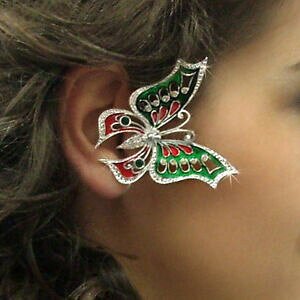 yzWG[EANZT[ WRC[JtI[NNX^o^tCLOy[Wjoliko ear cuff ohrklemme senza orecchio cristallo farfalla re page destra