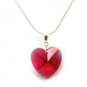 yzWG[EANZT[ XtXL[NX^sNn[gy_gtoc 28mm cuore rosa ciondolo fatto con cristalli swarovski