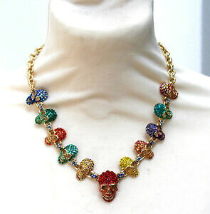 �y���������z�W���G���[�E�A�N�Z�T���[ �o�g���[�E�B���\���}���`�N���X�^���X�J���V���[�g�p���c�l�b�N���Xbutler e wilson multi cristallo 11 teschio corti collana nuova