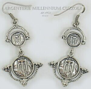 yzWG[EANZT[ COVo[RC}OiOVAVo[RCCOu[NhI[orecchini monete argento 800 magna grecia silver coin earrings boucles doreille