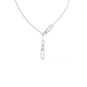 yzWG[EANZT[ y_gW[W`F[lbNXAT`Icollana catena sottile con ciondolo grandi maglie in a alternata realisatio