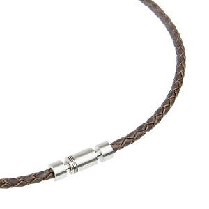 �y���������z�W���G���[�E�A�N�Z�T���[ �G�����X�g�f�U�C�����U�[�l�b�N���X�X�e�����X�X�`�[��ernstes design collana in pelle k99db acciaio inox lunghezza 40 fino a 50 cm