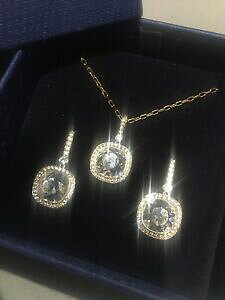 yzWG[EANZT[ IWiXtXL[S[hbLNX^lbNXuXbgCOZbgoriginale swarovski placcata in oro rosa cristallo collana braccialetto 