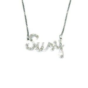 yzWG[EANZT[ CXg[xl`AW[WVo[X[W[lbNXcollana nome susy in argento donna con strass maglia veneziana