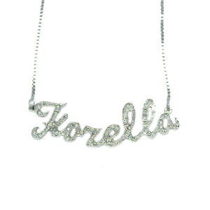 yzWG[EANZT[ FlcBAjbgCXg[tBIlbNXcollana nome fiorella in argento donna con strass maglia veneziana