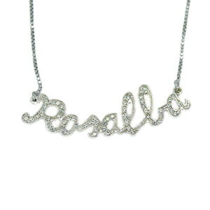 yzWG[EANZT[ CXg[xl`AW[WUolbNXcollana nome rosalba in argento donna con strass maglia veneziana