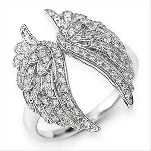 yzWG[EANZT[ WRl[gEBOXVo[OA[TCYanello donna amen rwh2 in argento 925 con ali zirconate misura 12