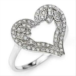 �y���������z�W���G���[�E�A�N�Z�T���[ �W���R�l�[�g�E�B���O�X�V���o�[�����O�A�[�����T�C�Yanello donna amen rwh2 in argento 925 con ali zirconate misura 12