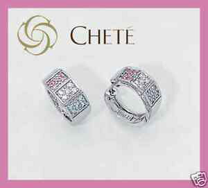 【送料無料】ジュエリー・アクセサリー チェテラロッシュイヤリングアネルシルバーラミンホワイトゴールドジルコニchete amp; laroche orecchini anelle sagomate argento 925 lamin oro bianco zirconi