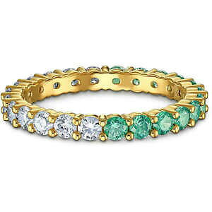 �y���������z�W���G���[�E�A�N�Z�T���[ �X�����t�X�L�[���B�b�g�[���n�[�t�����O�����O�O���[���S�[���h�W���C���_�C�ganello swarovski vittore half 5539747 5522878 ring mis 52 55 girodito oro verde