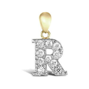 �y���������z�W���G���[�E�A�N�Z�T���[ �W���G���R�����h���S�[���h�p���F�A�C�f���e�B�e�B�y���_���g�`���[���C�j�V����jewelco london 9ct 2colore oro cz pave identita pendente charm iniziale lettera r