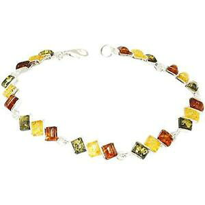 yzWG[EANZT[ IrARNVVo[X^[OgCJ[Ao[uXbgthe olivia collection argento sterling tricolore ambra braccialetto a maglie