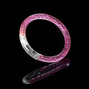 yzWG[EANZT[ sN^[ouuXbguXbgp[eB[O[uXbgnuovo 96 rosa led accendere lampeggiante bolla bracciale braccialetto festa braccialett