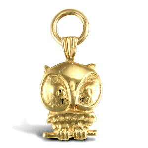 �y���������z�W���G���[�E�A�N�Z�T���[ �\���h�I�E���A�}�������C�Y�s���Q���e�x�����b�N�i�C�g�t�N���Esolido ouro amarelo 9ct wise pingente berloque night owl