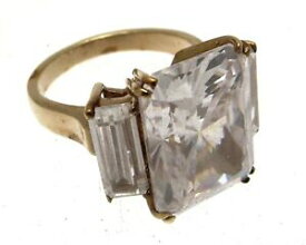 【送料無料】ジュエリー・アクセサリー ヴィンテージクリスタルハッティカーネギーゴールドメッキリングvintage anello crystal hattie carnegie gold plated pq 1825 12274