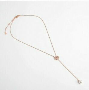 yzWG[EANZT[ AxffUCi[NX^t[p[hbvlbNXVo[firmato henri bendel designer cristallo fiore perle goccia collanaargento