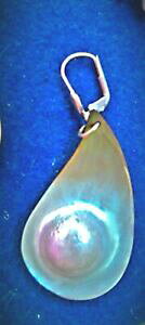 yzWG[EANZT[ }U[Iup[p[Vo[COmadreperla con perle, argento orecchini, 4,5 cm di lunghezza