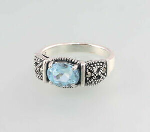 yzWG[EANZT[ Vo[u[pX}JVbgOA[fRBe[W9927671 925er argento blautopasmarkasitring gr55 art deco vintage