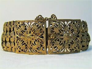 �y���������z�W���G���[�E�A�N�Z�T���[ �u���X���b�g�A���V�G���A�����^���h��bracelet ancien en metal dore
