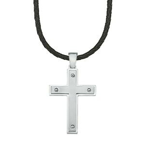 yzWG[EANZT[ Io[NXy_gYlbNXXeXX`[s oliver 566407 mens collana con ciondolo croce 50 cmacciaio inox