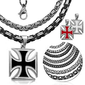 yzWG[EANZT[ `F[y_gNXtBK`F[RA[Vo[ubNzCgZbgcatena re pendant cross figaro curb chain collier uomo argento nero bianco set