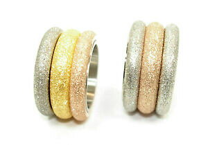 yzWG[EANZT[ XeXX`[OfB[XO}bg[YVo[S[htFfBi_anello in acciaio inossidabile anello da donna 14mm opaca rose argento oro 