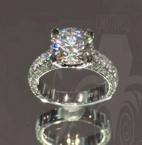 �y���������z�W���G���[�E�A�N�Z�T���[ �t�H�[�G�o�[�u�������e�X�p�[�N�����C�b�T�j�e�V���o�[300ct forever brillante sparkle moissanite anello di fidanzamento in argento