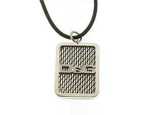 �y���������z�W���G���[�E�A�N�Z�T���[ �l�b�N���X���b�V���u���b�N���U�[�������[�hdamp;g collana mesh piastra acciaio e cordino cuoio nero dj0452