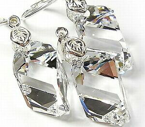 yzWG[EANZT[ NX^XtXL[COy_gL[uNX^X^[OVo[cristalli swarovski earringspendant * cristallo cubo * argento sterling fatto 