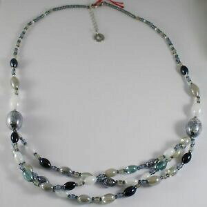 【送料無料】ジュエリー・アクセサリー アンティークムリーナヴェネツィアネックレスベージュムラーノグラスグレーブラックcollana antica murrina venezia con vetro di murano beige grigio nero co922a15