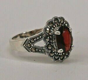 �y���������z�W���G���[�E�A�N�Z�T���[ �V���o�[�O���i�g�}���J�[�V�b�g�����O���B���e�[�W9927860 925er argento granatmarkasitring gr56 vintage