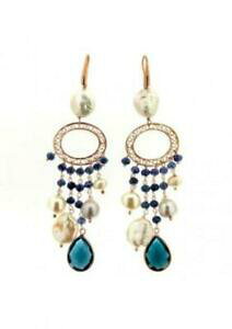 yzWG[EANZT[ CO}J2E[}Vo[[YS[hAK^orecchini maraka2 donna or2070 argento oro rosa agata