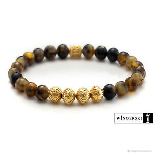 yzWG[EANZT[ y_goguXbgbracciale uomo donna in ambra baltica con ciondoli in argento