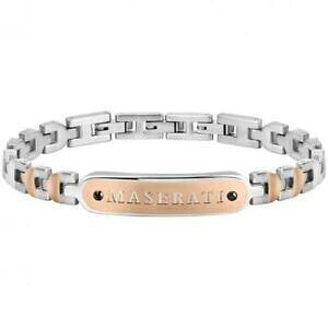yzWG[EANZT[ uXbg}ZeB}Vo[X`[bracciale maserati uomo jm419arz01 acciaio argento