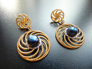 yzWG[EANZT[ COCOCOS[h{^COWRp[JeBABorecchini orecchino orecchini a bottone dorato con zirconi e perle di catia le