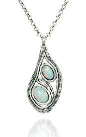 【送料無料】ジュエリー・アクセサリー ステラジュエリーコンテンポラリーデザインペンダントオパールstera jewelry contemporary design pendant with 2 created blue or white opals