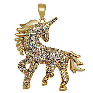 yzWG[EANZT[ yfeBtR[lvPGWRjE`CkAIvVtFpendentif licorne plaque or 750000 et zirconium chaine en option femme