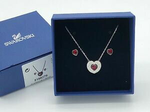 yzWG[EANZT[ XtXL[ZbglbNXCOpbP[Wswarovski set 5188276 collana orecchini 38 amp; 0,5 cm merce nuova con imballaggio